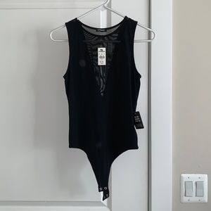 Black mesh bodysuit from EXPRESS size small